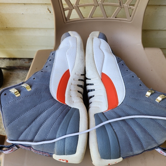 Jordan 12 Cool Grey Orange - Picture 5 of 6
